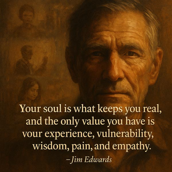 realjimedwards's tweet image. ❤️ Empathy. Experience. That’s your value. Not your font choice. #realconnection #brandhumanity