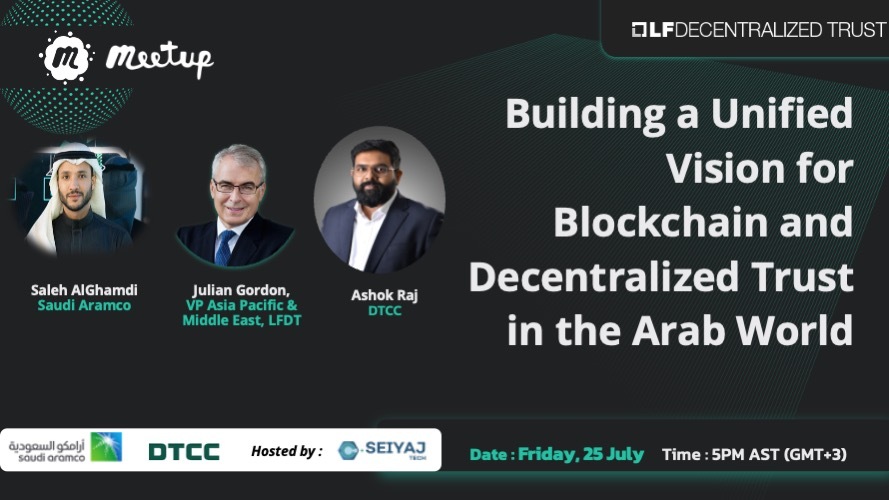 lfdecentralized's tweet image. Community members from the LFDT Arabian Chapter are discussing how to build a unified vision for blockchain and decentralized trust in the Arab World at an online meetup on Fri, July 25 @ 7AM Pacific
hubs.la/Q03xMz-80