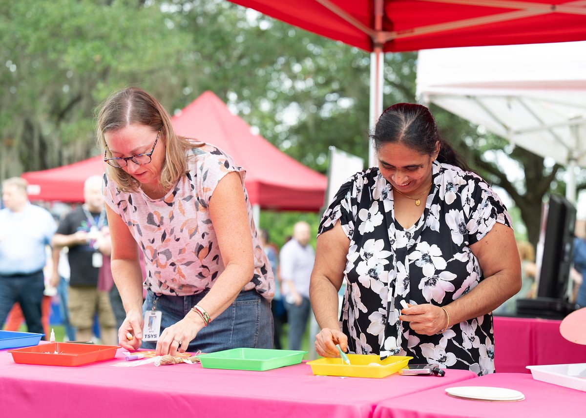 TSYS_TSS's tweet image. Our travel-themed Team Appreciation Day took employees on a trip across the globe, filled with tasty treats, exciting games and fun crafts.
Just our way of saying thanks to all of our team members around the world for everything you do!