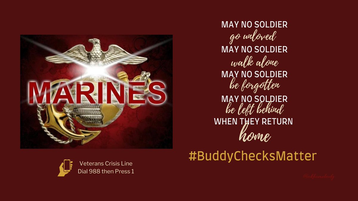 okhomebody's tweet image. 🇺🇸 WarriorWednesday✅VETERAN #BuddyChecks✅RH 🇺🇸
Good morning family. Keep fighting. You matter so much, make sure you fight for yourself just as hard as you would fight for others. I miss you and I love all y’all! ❤️🤍💙
** @mil_vet17 and @mcain1954 are on watch with…
