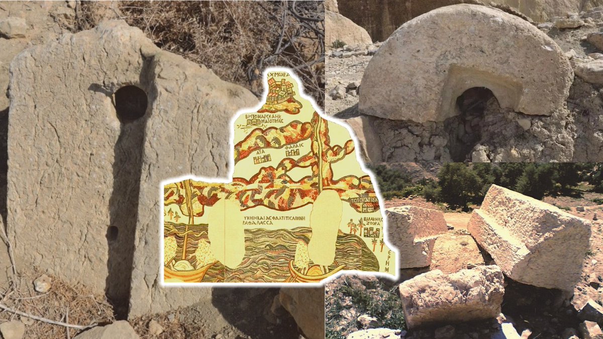 AncientEpoch's tweet image. Ruins of Lost Ancient Christian City Tharais Discovered
The discovery was made possible utilizing a 1,500-year-old Byzantine map. The "Madaba Map" was a tile mosaic in a Greak orthodox church in Jordan.
In represents the oldest surviving map of the Holy Land.
