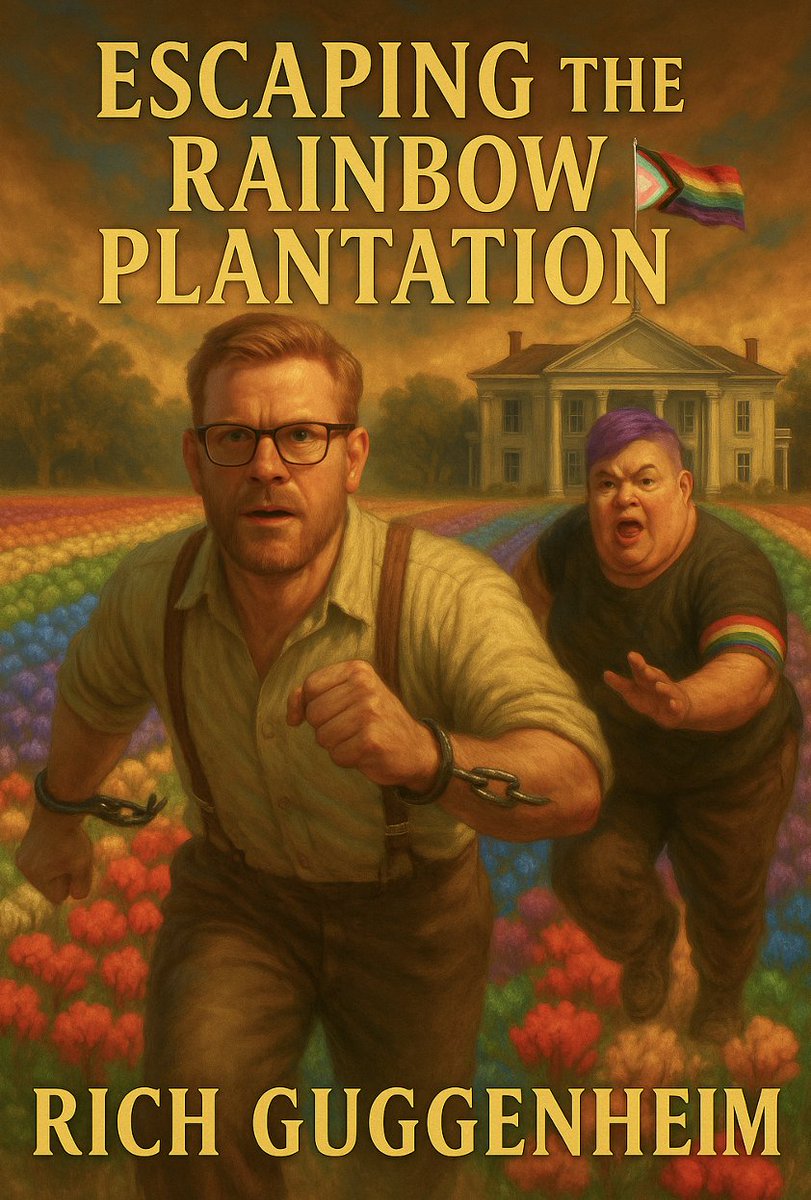 5280BasedHomo's tweet image. A new form of captivity: draped in rainbows, driven by ideology. In "Escaping the Rainbow Plantation," gay rights activist Rich Guggenheim exposes how gender ideology hijacked the LGB movement, medicalized kids, & corrupted institutions. A warning & roadmap to reclaim truth. Out…