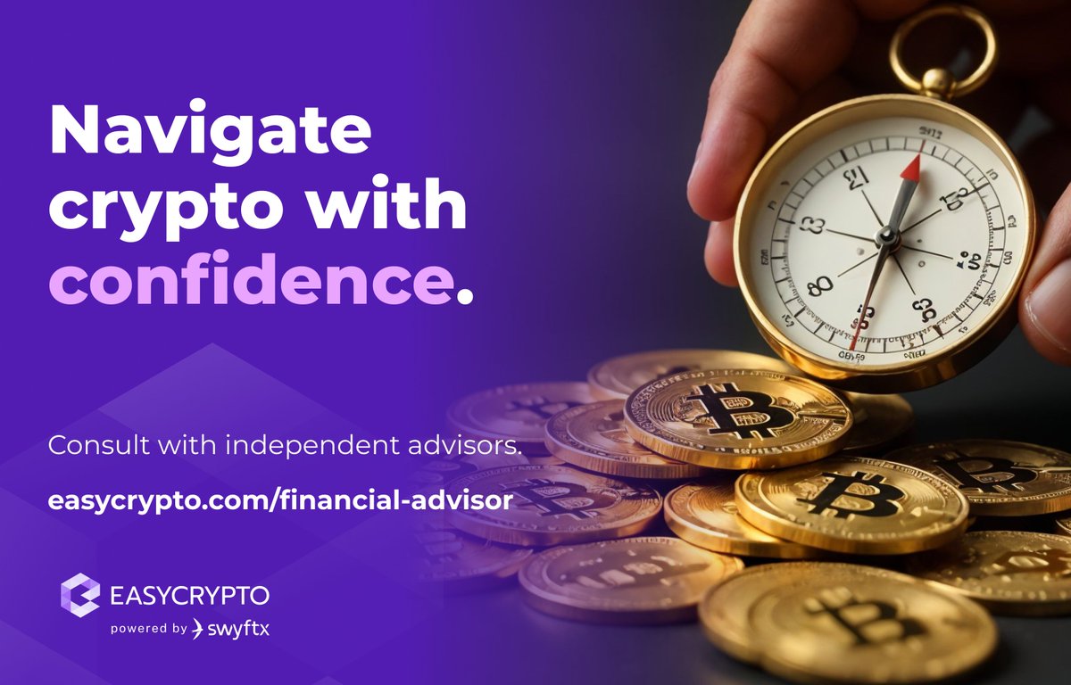 Elevate your crypto strategy with the right support. 📈
From financial advisors to crypto tax specialists, we’ve curated a directory of independent experts to help you thrive in the digital asset space.
Get clarity, confidence, and expert guidance:
👉 hub.easycrypto.com/financial-advi…