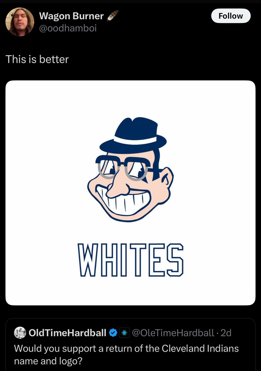 Shouldn't it be "Fellow Whites" to go better with the mascot?? 😂😂