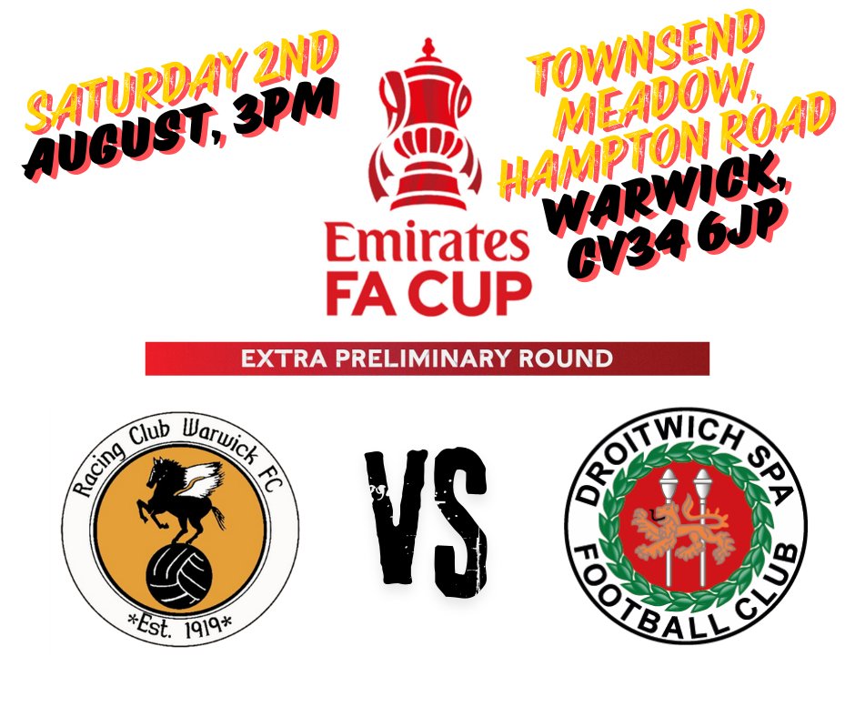 DROITWICH SPA FC (C) (@droitspafc) on Twitter photo 📢 FINAL CALL!
We've been blown away by the interest for our Emirates FA Cup tie on 2nd August!
Only 5️⃣ seats remain on the supporters' coach, so if you are wanting to travel, please contact <a href="/SteveCharlwood/">Steve Charlwood</a> ASAP to guarantee your seat!
💺£10
🛫 TBC
🚾✅
#UTS #awaydays 📢 FINAL CALL!
We've been blown away by the interest for our Emirates FA Cup tie on 2nd August!
Only 5️⃣ seats remain on the supporters' coach, so if you are wanting to travel, please contact <a href="/SteveCharlwood/">Steve Charlwood</a> ASAP to guarantee your seat!
💺£10
🛫 TBC
🚾✅
#UTS #awaydays