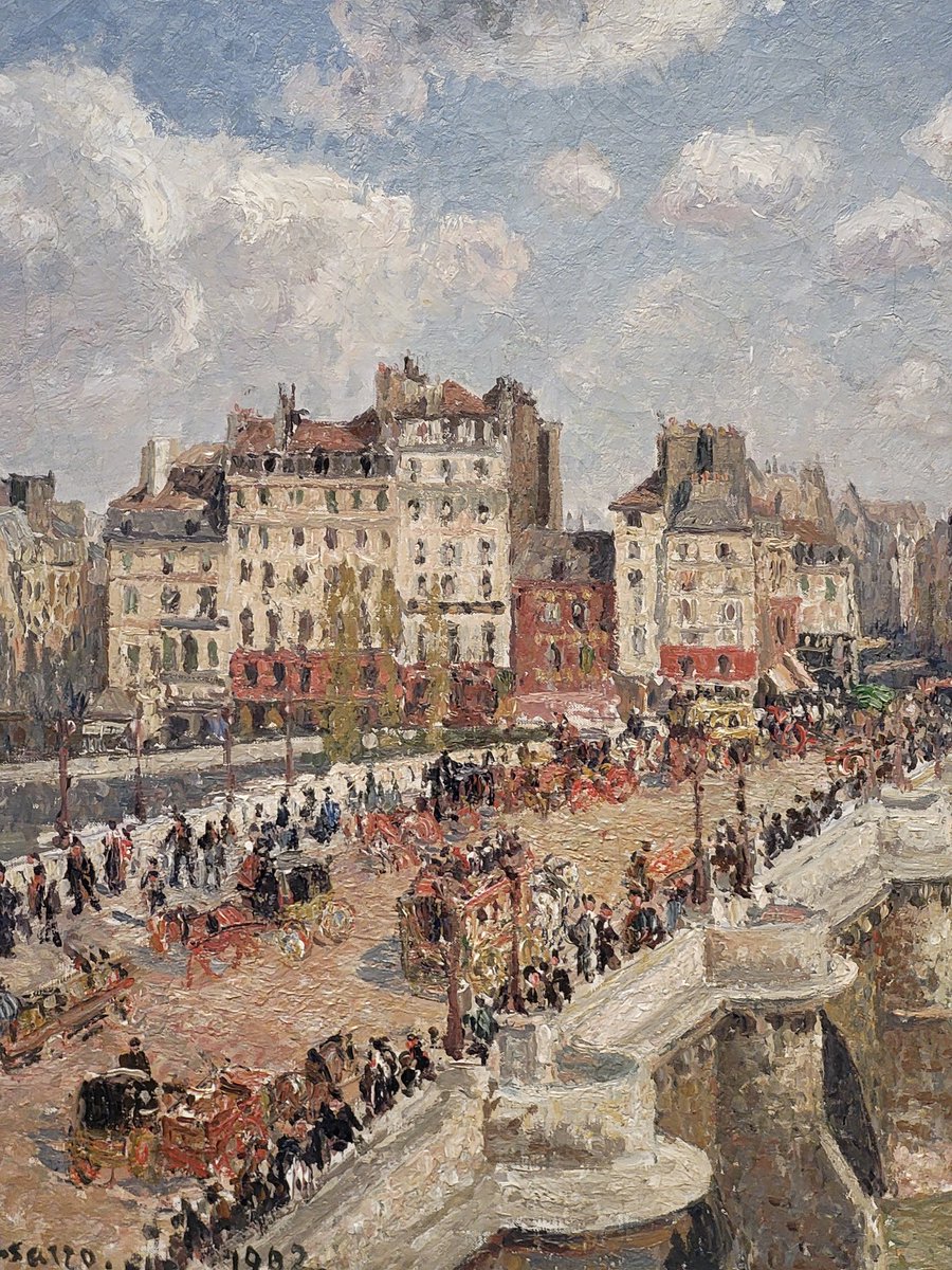 consertum's tweet image. Mais la Seine s’en balance
Elle n’a pas de souci
Elle se la coule douce
Le jour comme la nuit
Et s’en va vers le Havre
Et s’en va vers la mer
En passant comme un rêve
Au milieu des mystères
Des misères de Paris
Jacques Prévert / Chanson de la Seine
Pissarro