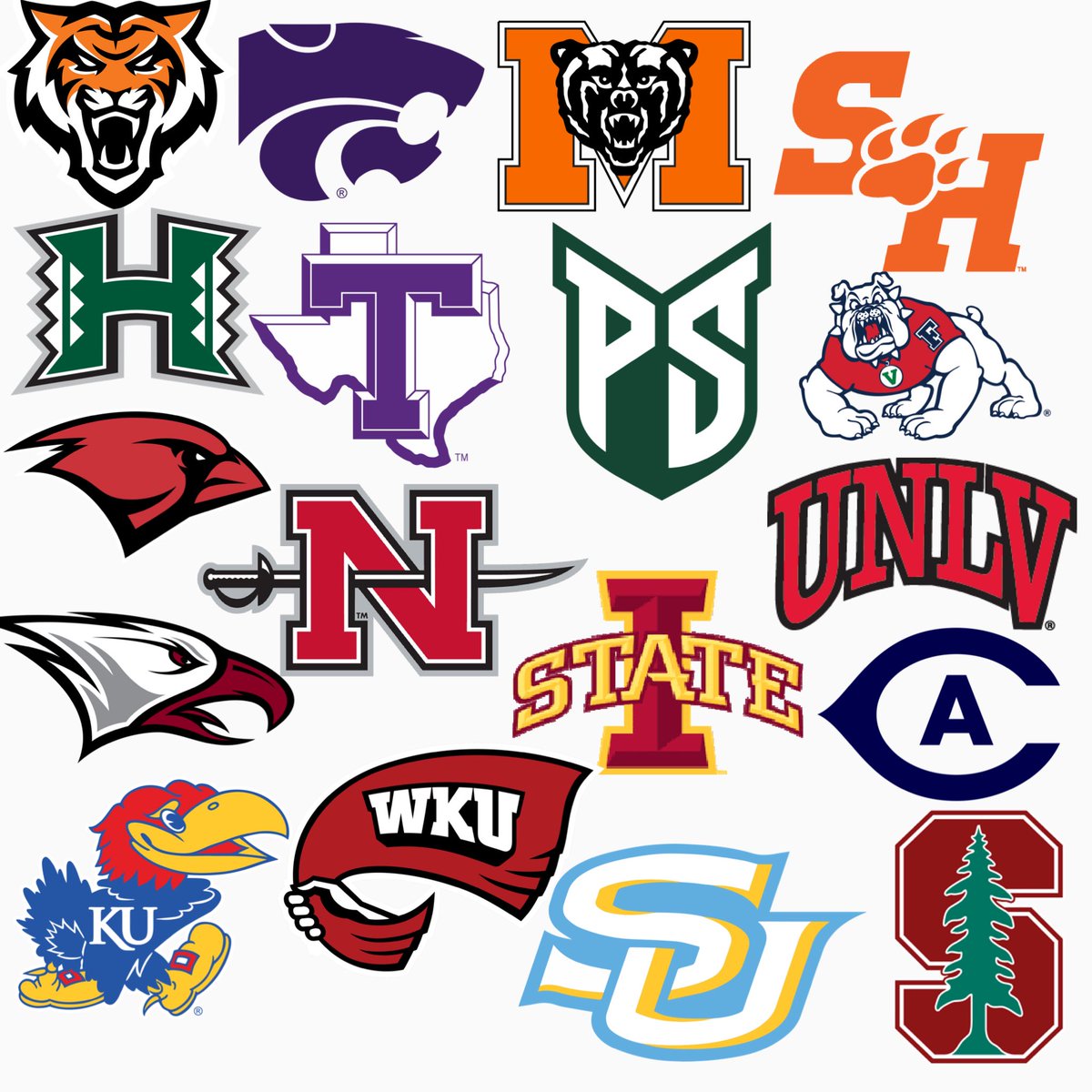 Exactly 1 month from today college football will be played by these teams!!