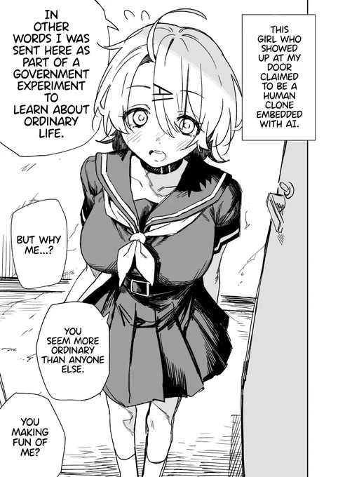 @hamita1220 English version! [Teaching Clone-chan about "ordinary"!!] 