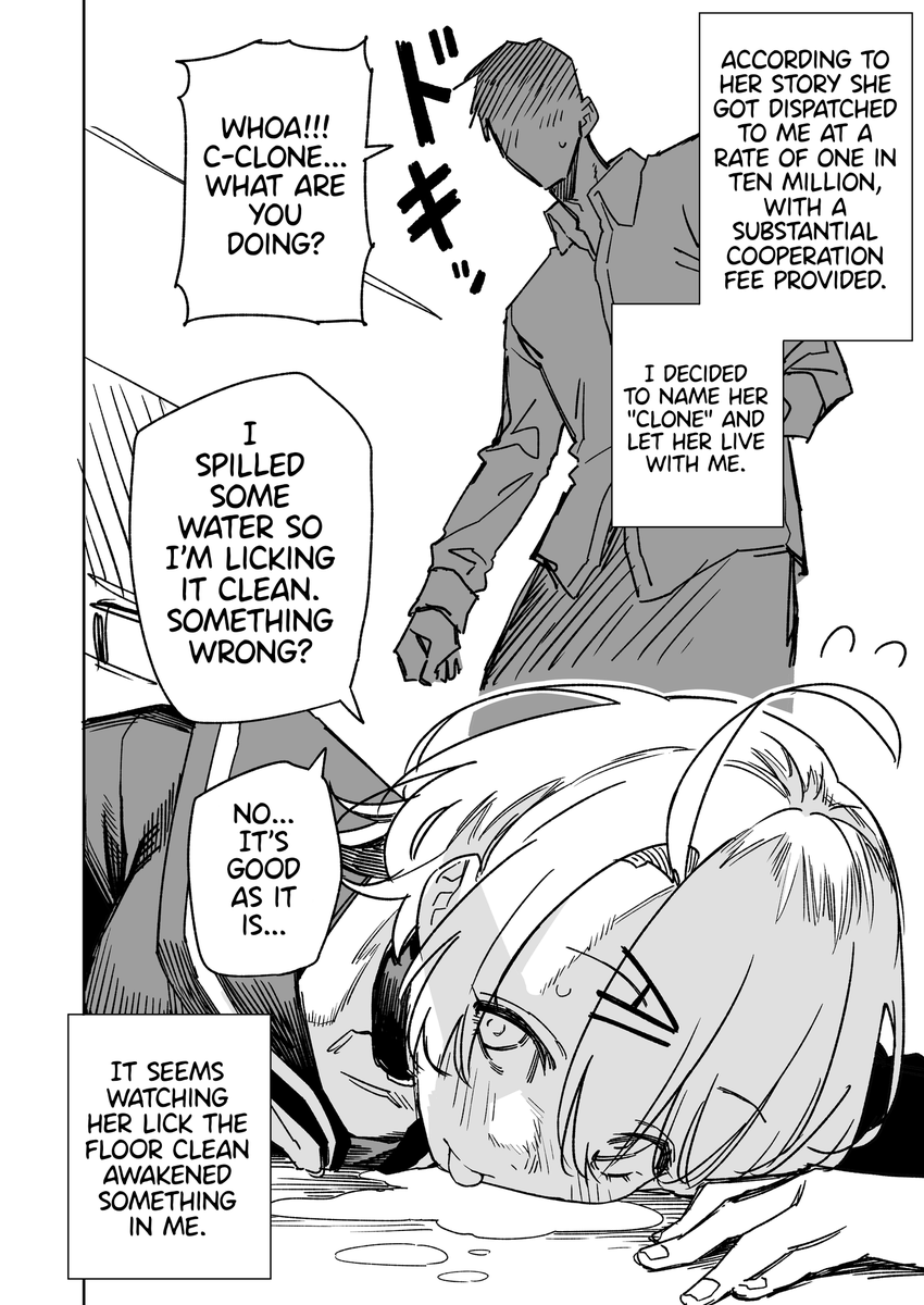 @hamita1220 English version! [Teaching Clone-chan about "ordinary"!!] 