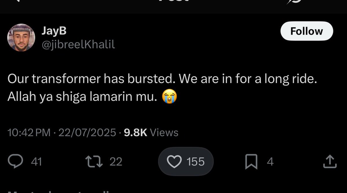 Gaskiya yan PR asararru ne. You claim to personally know the governor, your friend said he has an office given to him by the governor, he even claims the governor calls him on phone, and yet, you can’t secure a transformer in your area?
