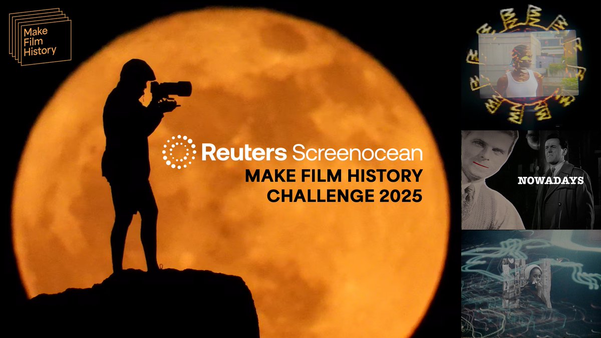 Final call for emerging filmmakers/creatives who love archive film! Make a short film (up to 6 mins) which reinterprets the Reuters <a href="/Screenocean/">Reuters Screenocean</a> archive in new and imaginative ways, giving us fresh insights into current debates. Send us your idea by this Friday, July 25th!