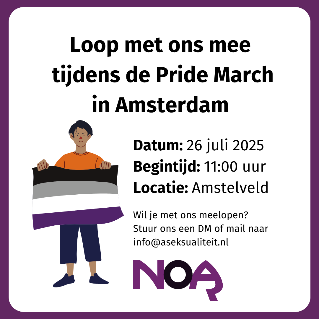 Op zaterdag 26 juli organiseert Pride Amsterdam de Pride March door het centrum van Amsterdam. Ook wij willen hierin meelopen en voor meer zichtbaarheid hebben we jullie hulp nodig. Wil je met ons meelopen, stuur ons dan een bericht.