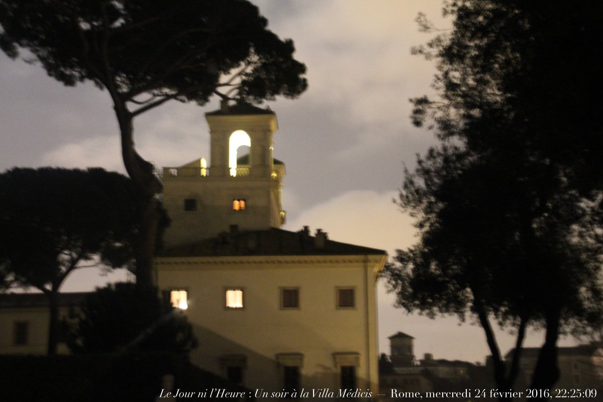 RenaudCamus's tweet image. Le Jour ni l’Heure : Un soir à la villa Médicis, Rome, mercredi 24 février 2016, 22:25:09