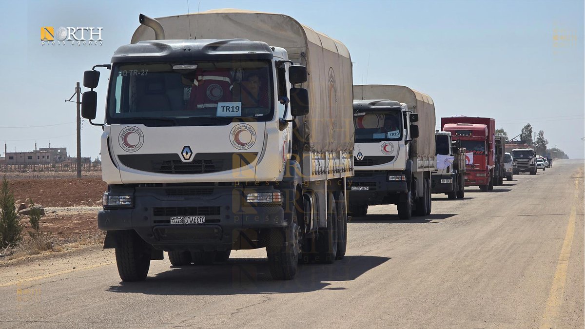 NPA_English's tweet image. The Syrian Arab Red Crescent (SARC) sends a batch of humanitarian aid to Suwayda city in southern #Syria.
#Suwayda – Mo'ayed al-Ashqar – #North_Press