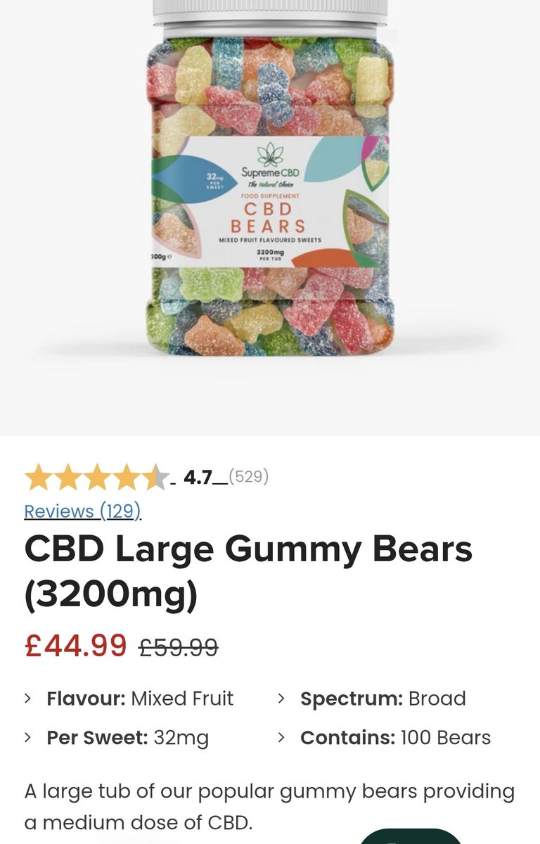 afowler06's tweet image. Like and Retweet please 🙏🏻
Flash Offer 🔥
Gonna do any TWO flavours of our Large Double Strength gummys for just £40 they £45 each on our website ONLY for first 10 people who DM me "3200mg" 👊🏻