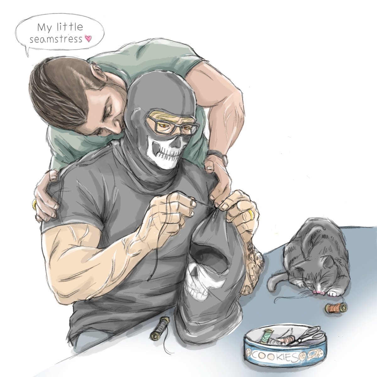 RicercaMis's tweet image. Domestic moments
🥰🪡🧼💀🐈‍⬛
#Ghoap #GhostSoap #soapghost