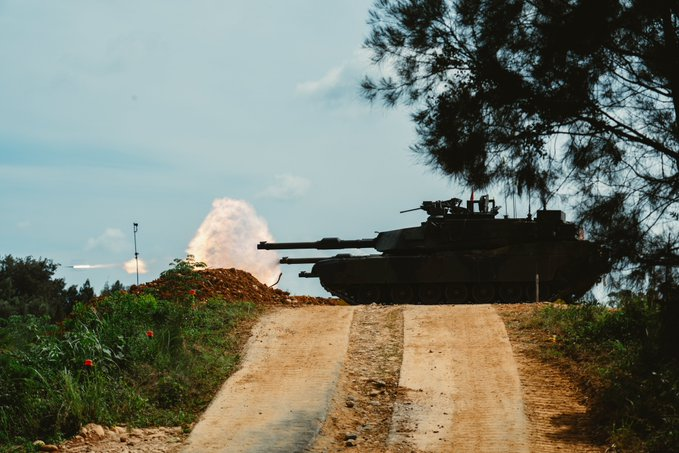 TaiwanMonitor's tweet image. Images from recent M1A2T live-fire exercises in Taiwan.
📸: MND