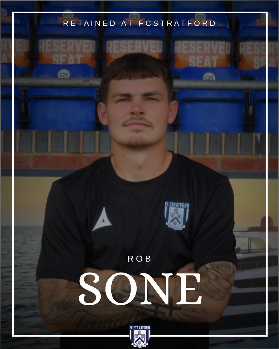 FcStratford's tweet image. γ ππππππππ γ ROB SONE. We are pleased to confirmed that Rob is retained for the 25/26 season.
The forward player whoβs comfortable in all positions across the front line was not short of offers this summer, showing loyalty to The Bears as well as ticking every box inβ¦