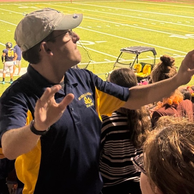 Please join us in giving a warm welcome to our new Marching Band Director, Matthew Heckman!

Mr. Heckman brings years of experience in music education and marching band leadership. Most recently serving as a movement coordinator with the Wilson School District and a assistant