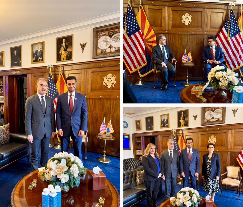 SafeenDizayee's tweet image. Had open and thoughtful discussions with @RepAbeHamadeh on regional dynamics, energy cooperation and the Kurdistan Region’s strategic role in fostering stability, energy partnerships, and sustainability.