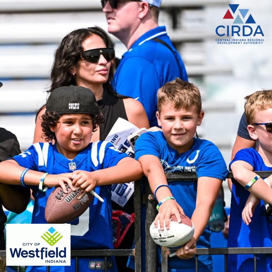 CIRDAIndiana's tweet image. Colts Training Camp starts today at Grand Park in Westfield! Shoutout to Mayor Willis, Grand Park, and all the staff & volunteers for putting on this great community event each year!
Learn more about Colts Training Camp at: bit.ly/4798vQ0
#CIRDA #Colts #ForTheShoe