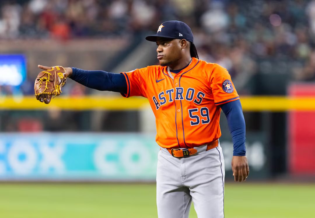 AstrosFuture's tweet image. Framber Valdez was great last night:
7 IP | 7 H | 1 R | 1 ER | 1 BB | 4 K
He now has a 2.67 ERA this season and a 1.86 ERA over his last 13 starts. #Astros #BuiltForThis