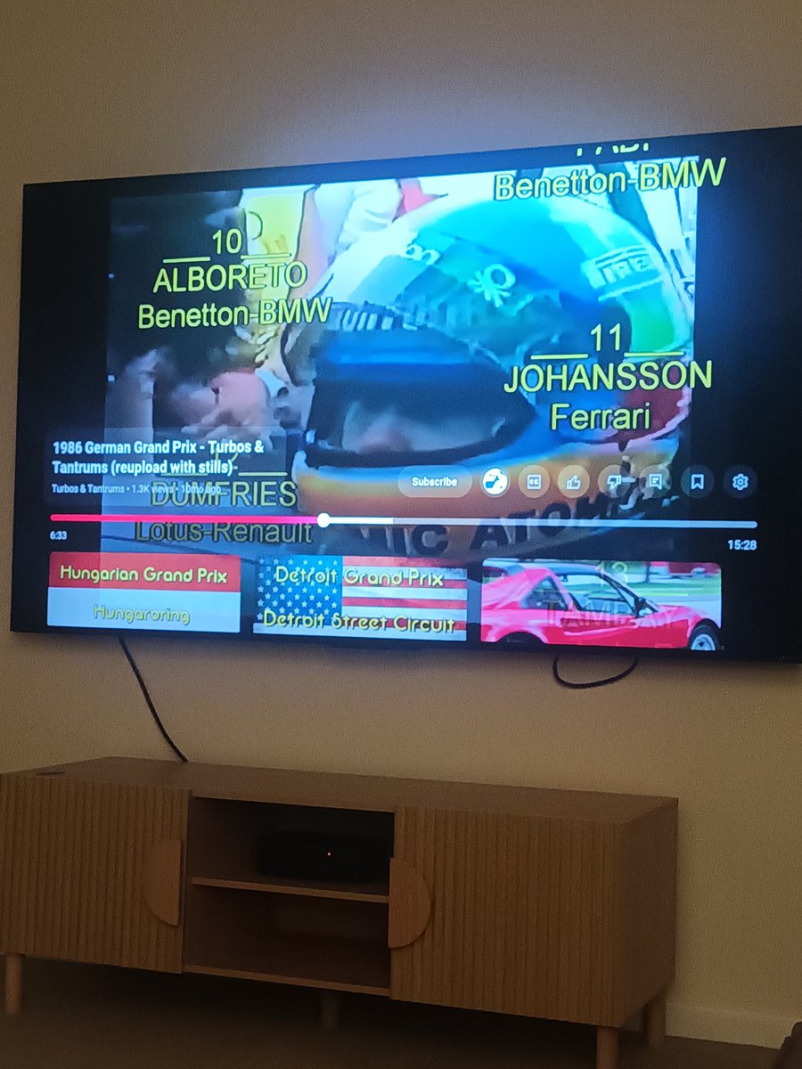LukeDelmo's tweet image. Watching '86 F1 races, they made some major caption errors back then! Alboreto was most certainly not driving the Benetton-BMW at Hockenheim...