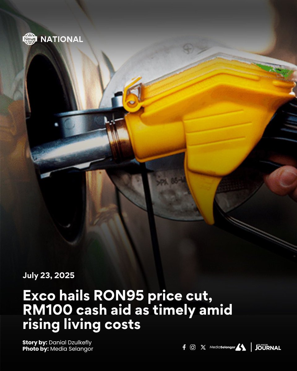 The federal government’s move to lower the RON95 price to RM1.99 per litre and provide a RM100 one-off cash aid for all adults is a timely and rational decision, amid rising living costs.

Responding to Prime Minister Datuk Seri Anwar Ibrahim's announcement, state executive