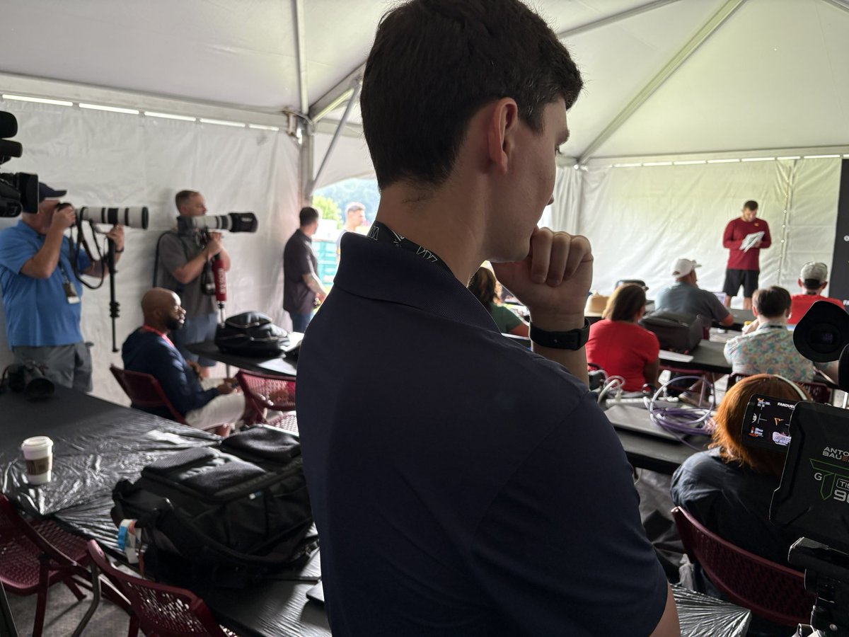 13BrianSmith's tweet image. Commanders head coach Dan Quinn holding a press conference prior to their first day of training camp. @13NewsNow @Commanders 🏈🏈🏈