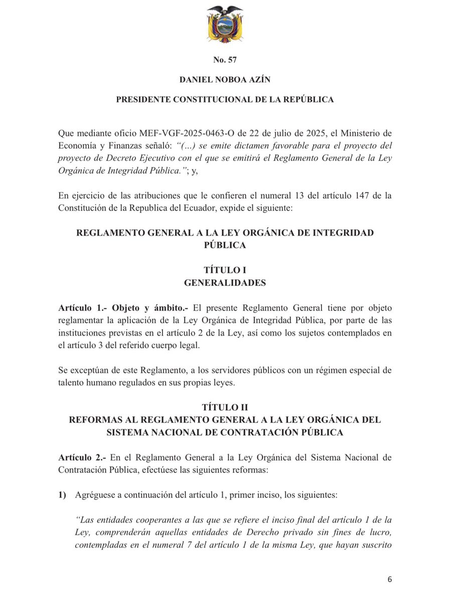luisandradepo's tweet photo. ‼��Ojo entidades contratantes y proveedores‼️

Reforma al Reglamento General a la LOSNCP 

Mediante Decreto Ejecutivo 57 se expide el Reglamento a la Ley Orgánica de Integridad Pública que contiene reformas el Reglamento de la Ley Orgánica del Sistema Nacional de Contratación Pública 

Descárgalo aquí 

https://t.co/vUpNORT8TX

Luis Alberto Andrade Polanco 

#contrataciónpública 
#ComprasPúblicas
#luisalbertoandradepolanco #andradepolanco  #ContratacionesdelEstado #capacítateencomprapública