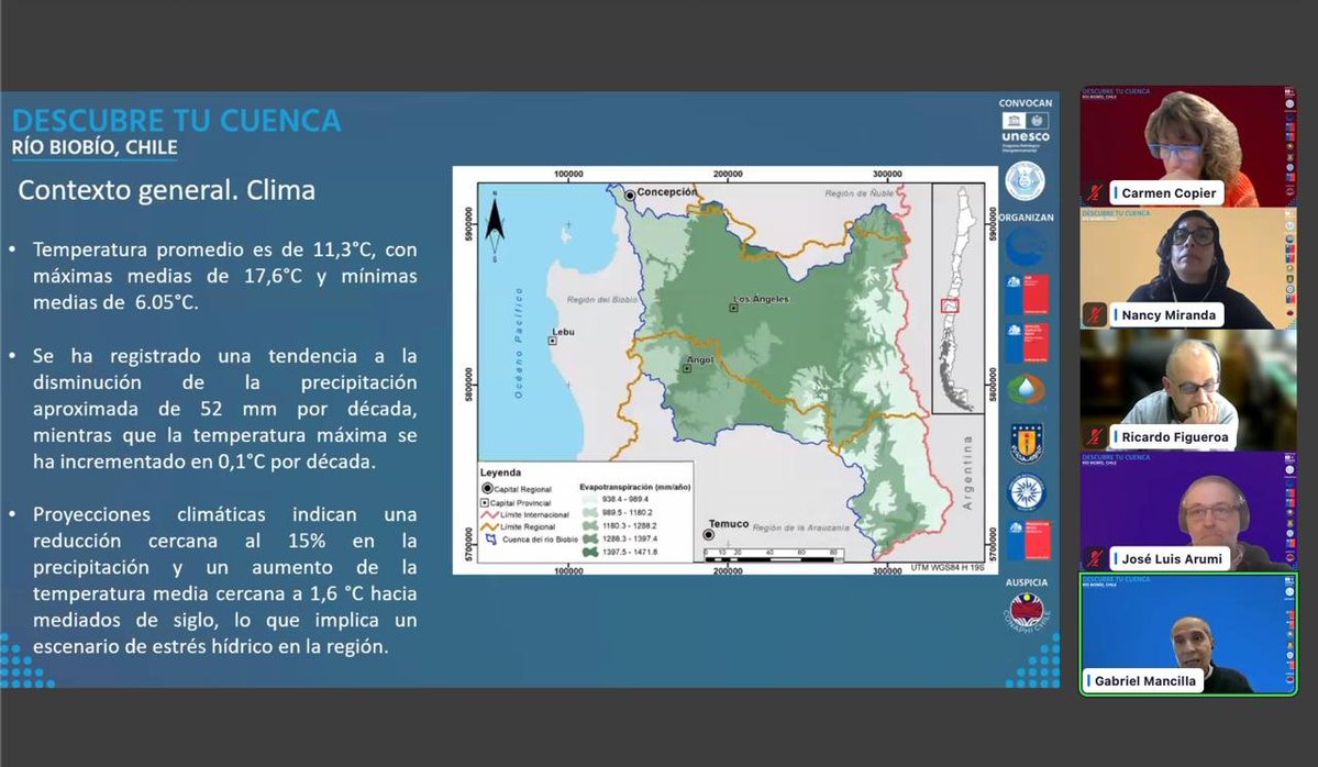 UNESCOmvdo's tweet image. 🌊 ¿Conocés tu cuenca? En el seminario “Descubre tu Cuenca: Río Biobío, Chile🇨🇱”, organizado por el Programa Hidrológico Intergubernamental y CoNaPHI Chile, reflexionamos sobre el valor del agua y el rol de las comunidades en su gestión.
En la apertura participó Flavio Scasso,…