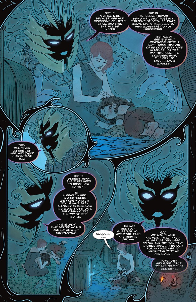 JTWonderdome's tweet image. Absolute WW #10 is such a bold and amazing issue. Circe loving Diana wanted her daughter to be safe, Hecate telling Circe that Diana is a weapon that will destroy the system, and Diana inherent nature protect and love people and all living things. Another perfect issue