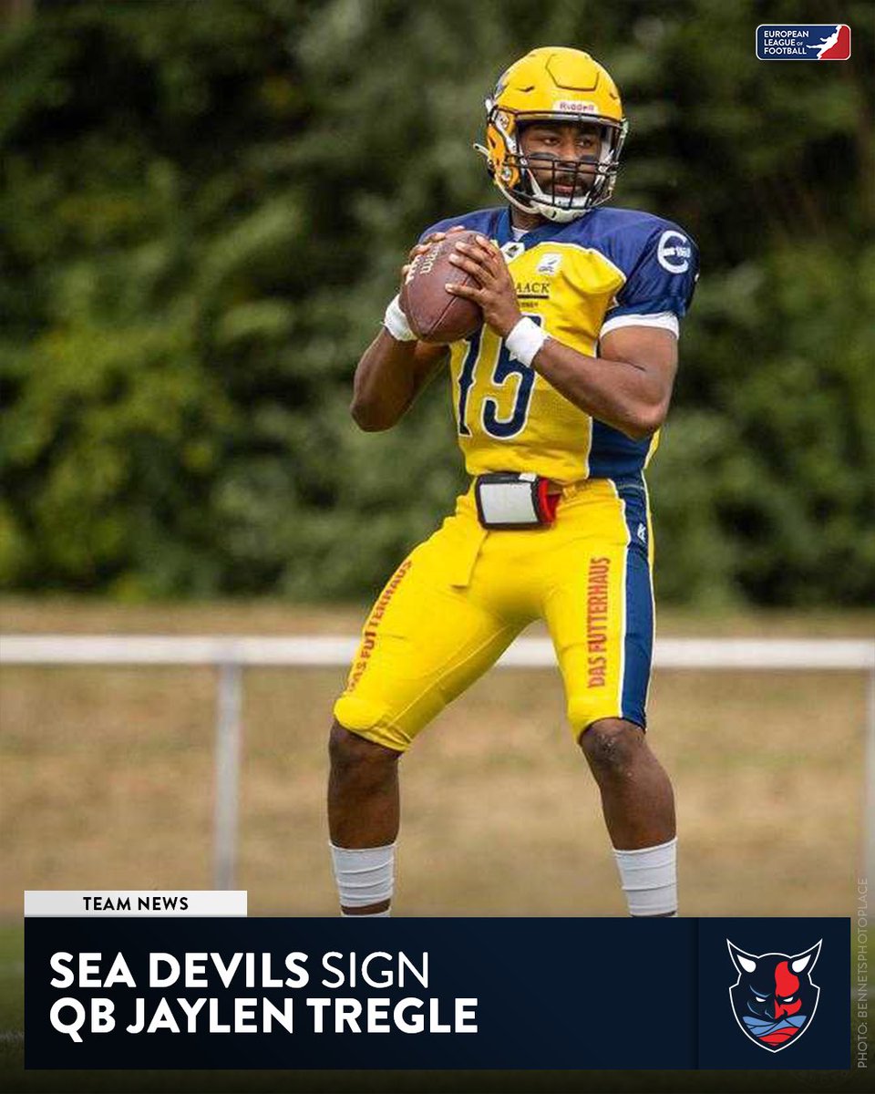 ELF_Official's tweet image. Sea Devils sign new quarterback Jaylen Tregle as Micah Leon is placed on IR.