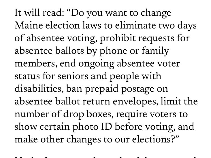 JeremiahW2044's tweet image. Good Morning!
To my Republican friends in Maine, I ask you once again,
To please get everybody you know out to vote “YES” to the Voter ID ballot measure!
Your elections will be made so much safer!!
Why is absolutely nobody but me talking about this?!?
Get a move on…