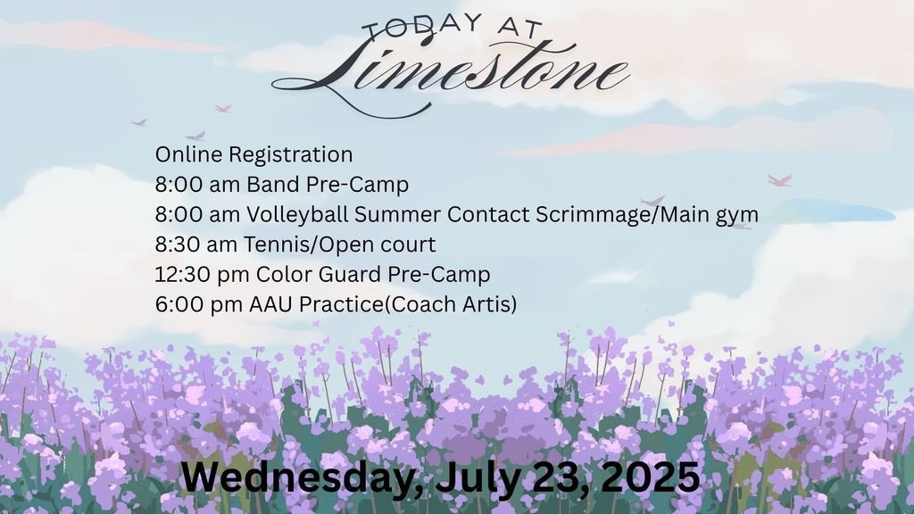 What's happening today at LCHS