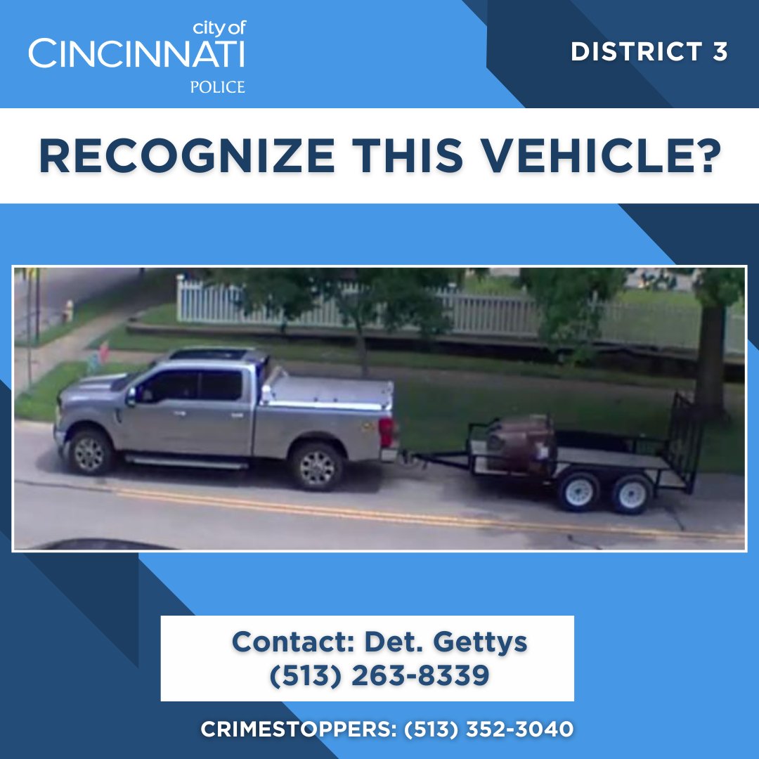 CincyPD's tweet image. We need your help. On 7/14/25, a suspect took two Rumpke Trash cans without permission. The offense occurred in the 6200 block of Gracely Ave. If you have information on the identity of this suspect, please contact Det. Gettys at 513-263-8339.