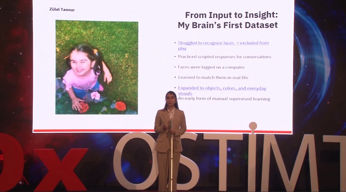 OSTİM Teknik Üniversitesi (@ostimteknikuniv) on Twitter photo 🎯 NeuroVision AI Tech Inc.’in kurucusu ve CEO’su Zülal Tannur’un ‘Kendi Beynimin Kodlarından Hareketle Yapay Görmeyi İnşa Etmek’ başlıklı sunumu TEDx Talks YouTube kanalında!
💻İzlemek için: youtu.be/UmmjvM7NIP8?si… 🎯 NeuroVision AI Tech Inc.’in kurucusu ve CEO’su Zülal Tannur’un ‘Kendi Beynimin Kodlarından Hareketle Yapay Görmeyi İnşa Etmek’ başlıklı sunumu TEDx Talks YouTube kanalında!
💻İzlemek için: youtu.be/UmmjvM7NIP8?si…