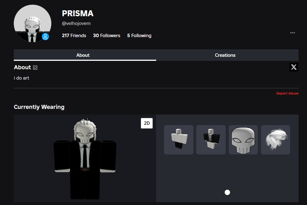 prisma_kk's tweet image. olha que bonito meu avatar do roblox
to viciado em roblox