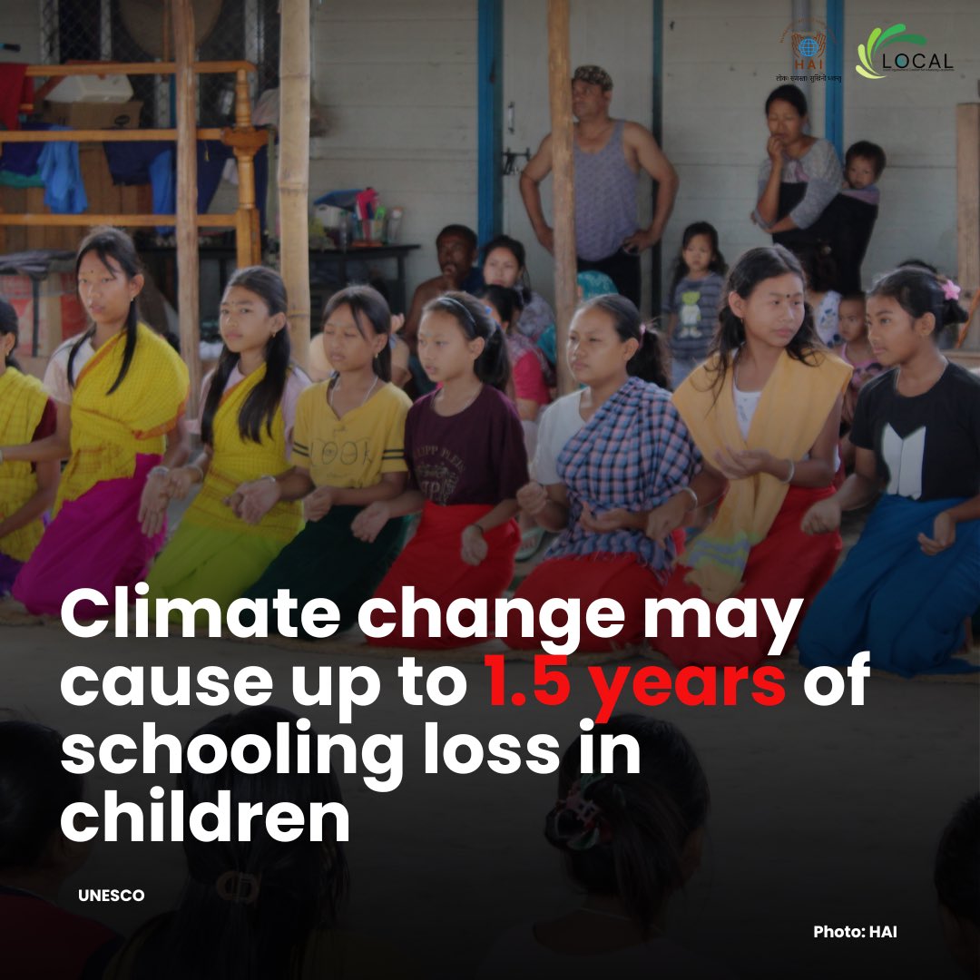 humanaidint's tweet image. That’s what #climate disasters are stealing from children in vulnerable regions.

When floods hit, schools shut.
When families flee, education halts.
When resources dry up, futures do too.

This is not just a climate crisis. It’s a childhood crisis.

Your #support helps keep…