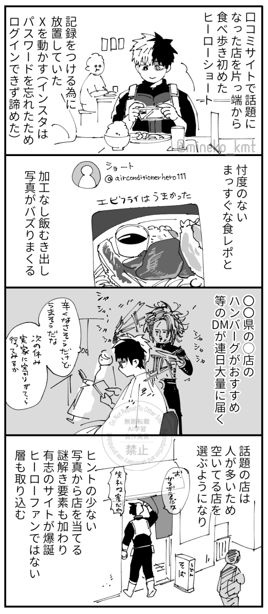 食べるのが好きなショのプロヒ轟爆漫画その① 