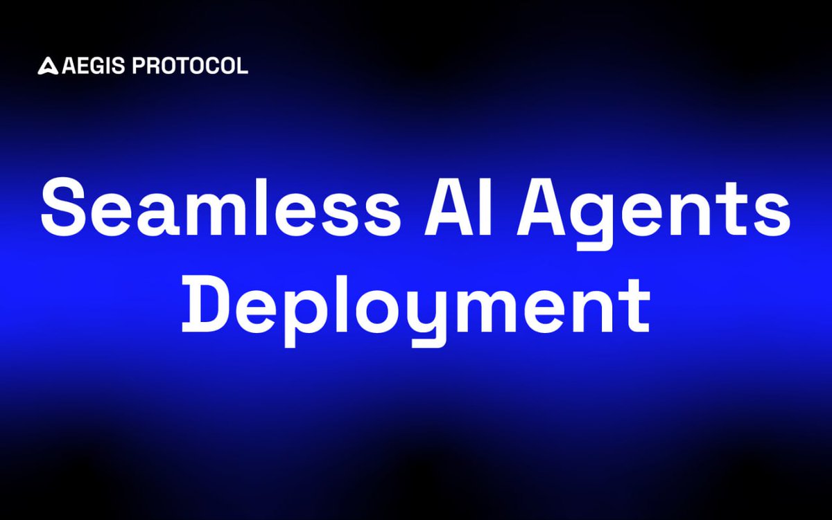 No more limits. No more walled gardens.

Aegis Protocol’s No-Code Agent Builder is being designed with one core belief: you should own where and how your AI Agent runs 🤖

Whether it’s Telegram, Discord, a website, mobile app, or a custom environment, your Agent will go wherever