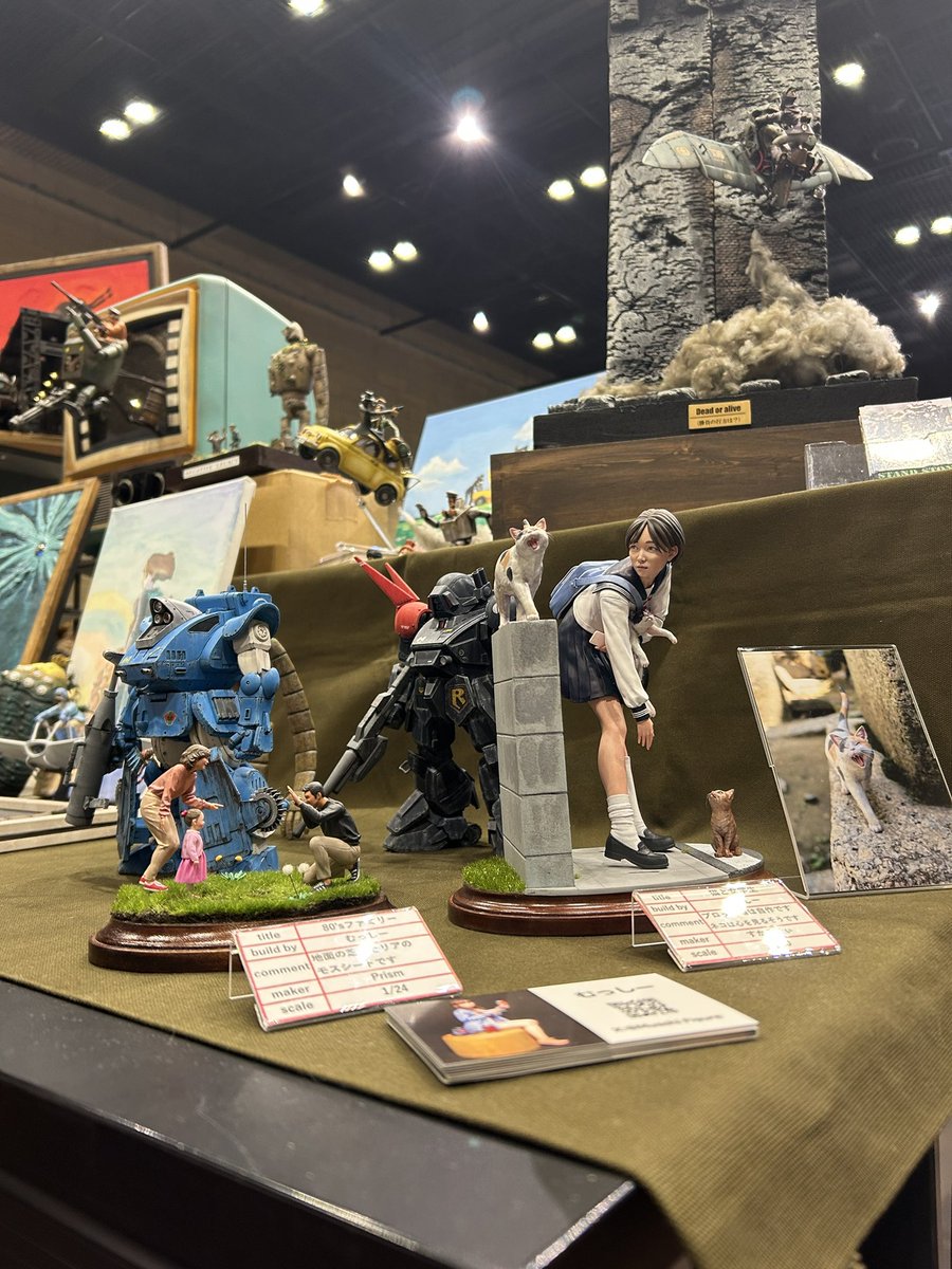 standstone6's tweet image. 宮崎メカ模型クラブ展示会。
僕のチームは @tsuta772_hana さんが急遽参加出来なくなったんですが愛知県からボトムズでお馴染みの もっきり屋のマモさんと岡山県からフィギュア塗装でお馴染みのムッシーさんとゆう強力な助っ人が参加してくれて…🥹 卓を盛り上げてくれました😭
ほんま人徳ですわ〜😭
