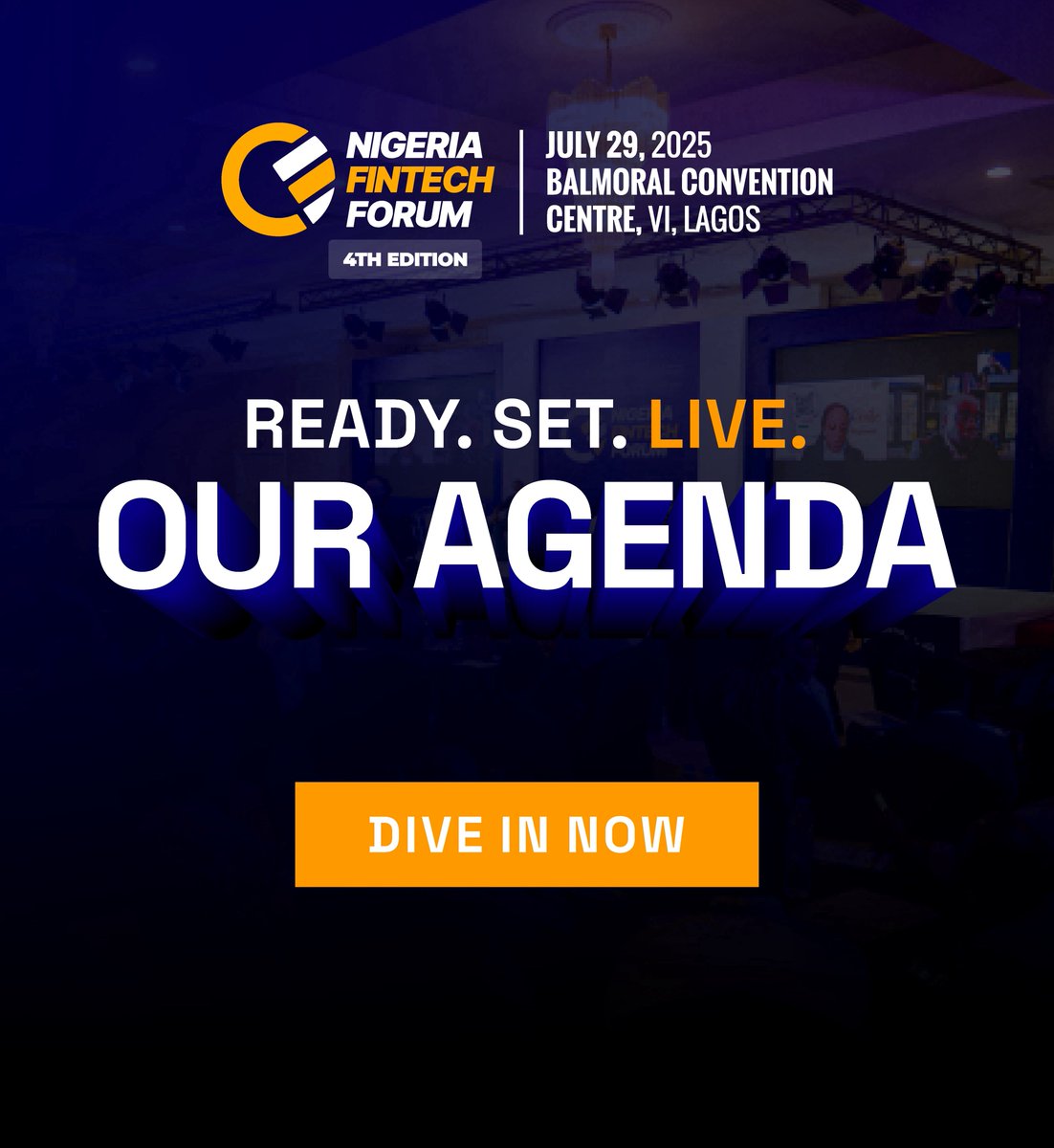 afritechseries's tweet image. 🥳 #NFF25 Agenda is now LIVE!
We've designed this agenda with YOU in mind- hottest conversations driving the growth of Nigeria's fintech ecosystem
🗓️Sessions you can't miss
✅Next-Gen Finance; Trust, Inclusion and Innovation at Scale
✅Future of Nigeria's Fintech & Banking:…
