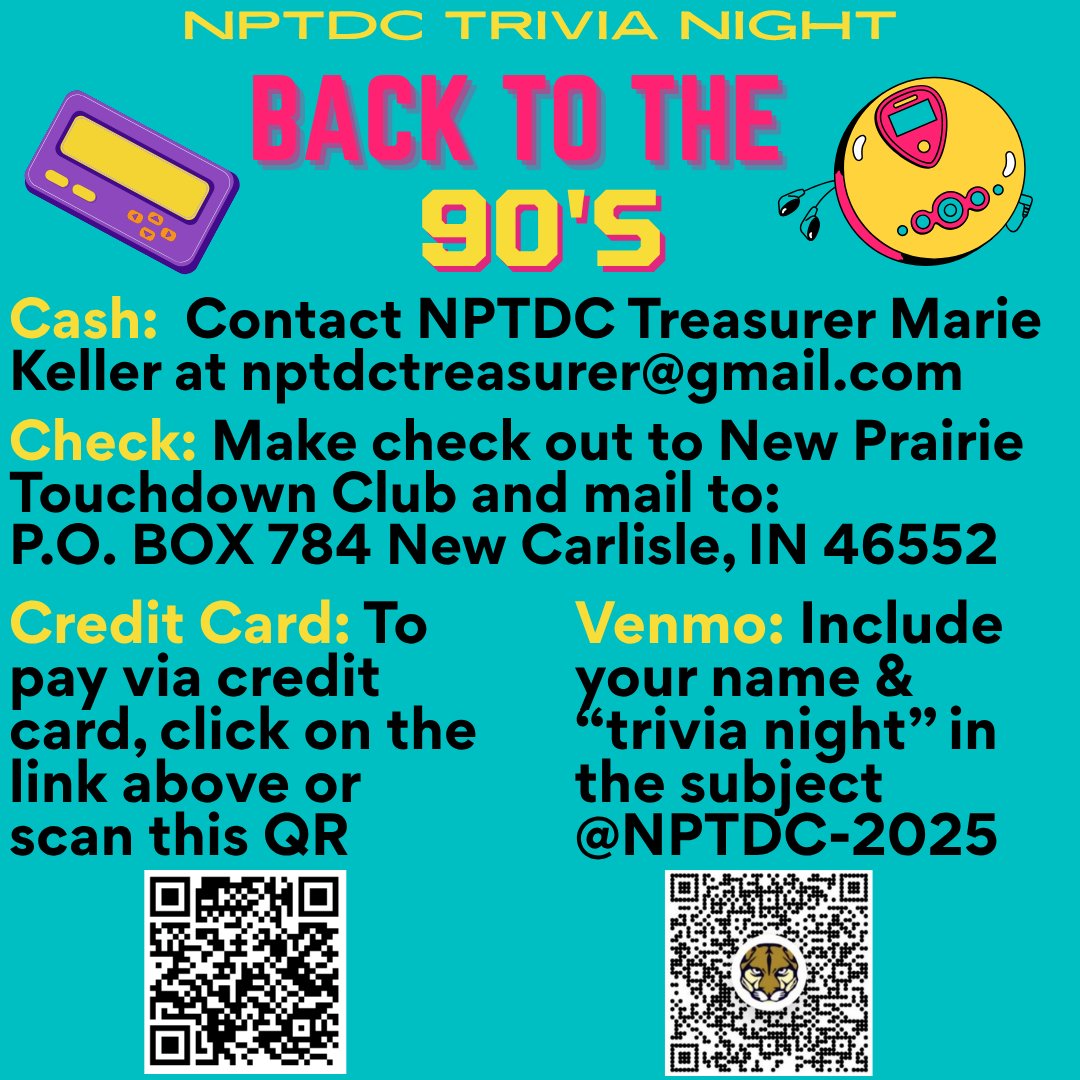 We can take payment via cash, check, Venmo, or credit card: zeffy.com/en-US/ticketin…