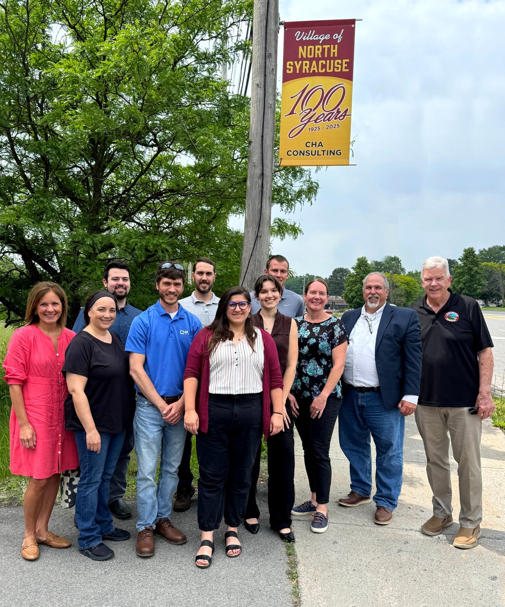 Serving as the Village of North Syracuse’s Engineer for the last 22 years, CHA was honored to be a part of the village’s 100th Anniversary celebration. Joining the Mayor and other local leaders, it was great to celebrate decades of trusted partnership and achievement! #theCHAway