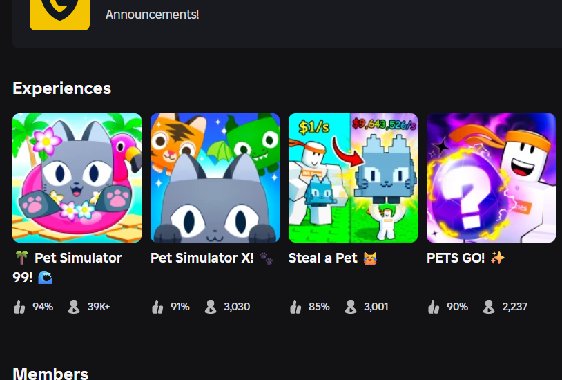 pet simulator x has more players than pets go AND steal a pet 💀