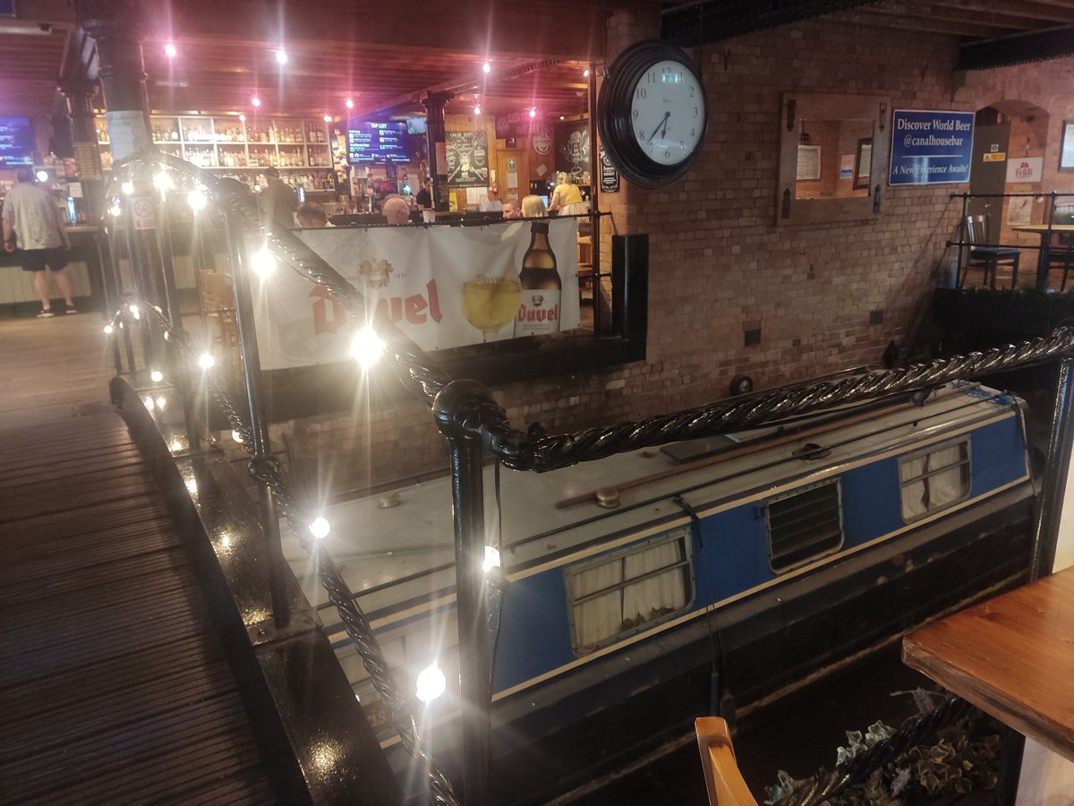 Even after 30 years clubs never fail to surprise me, pubs less so but credit where credit is due , a barge in a bar?