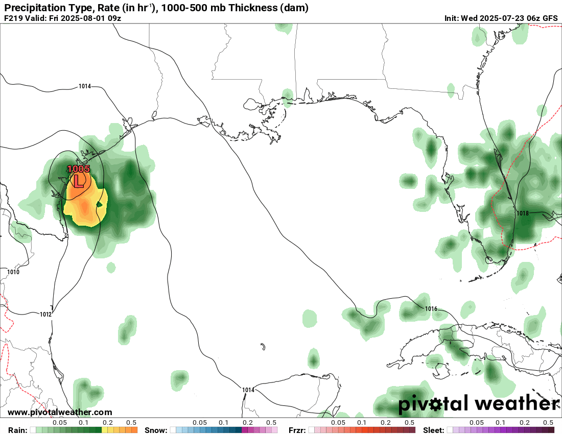 FloridaTropics1's tweet image. The 6z/0z GFS is picking up on a storm in the day 7-10 range headed west in the Gulf towards South Texas (Corpus Christi area). Something to watch as this would fit within the area designated by the global tropics outlook yesterday.