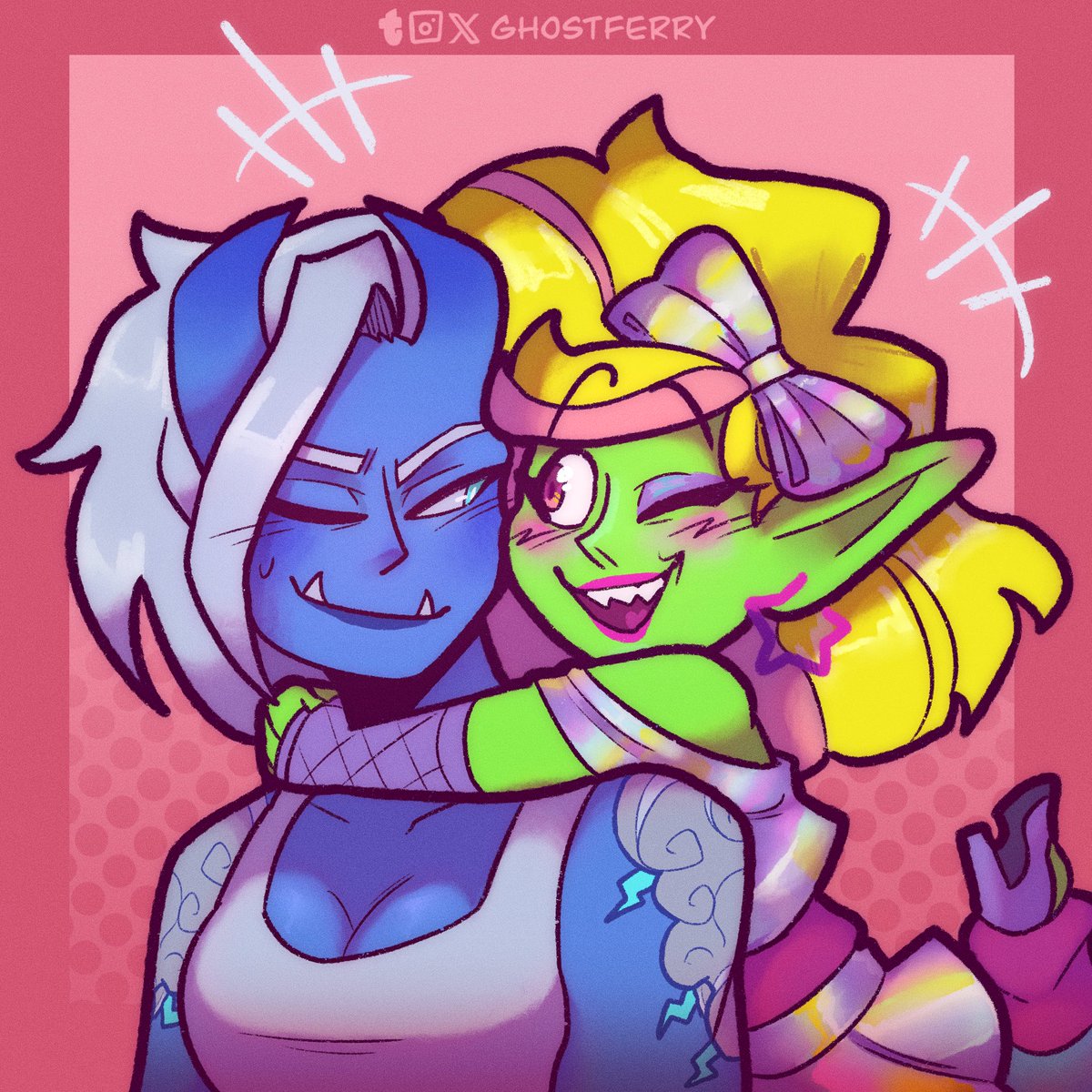 ghostferry_'s tweet image. Girls just want to have fun #legendsofavantris