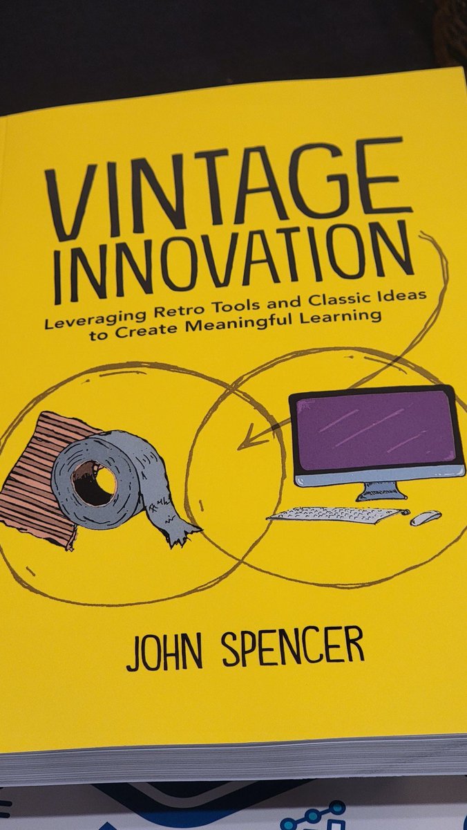 What a way to start the <a href="/JCPSKY/">JCPS</a> Explore Teacher Institute! <a href="/spencerideas/">Dr. John Spencer</a> sharing about "Vintage Innovations."
